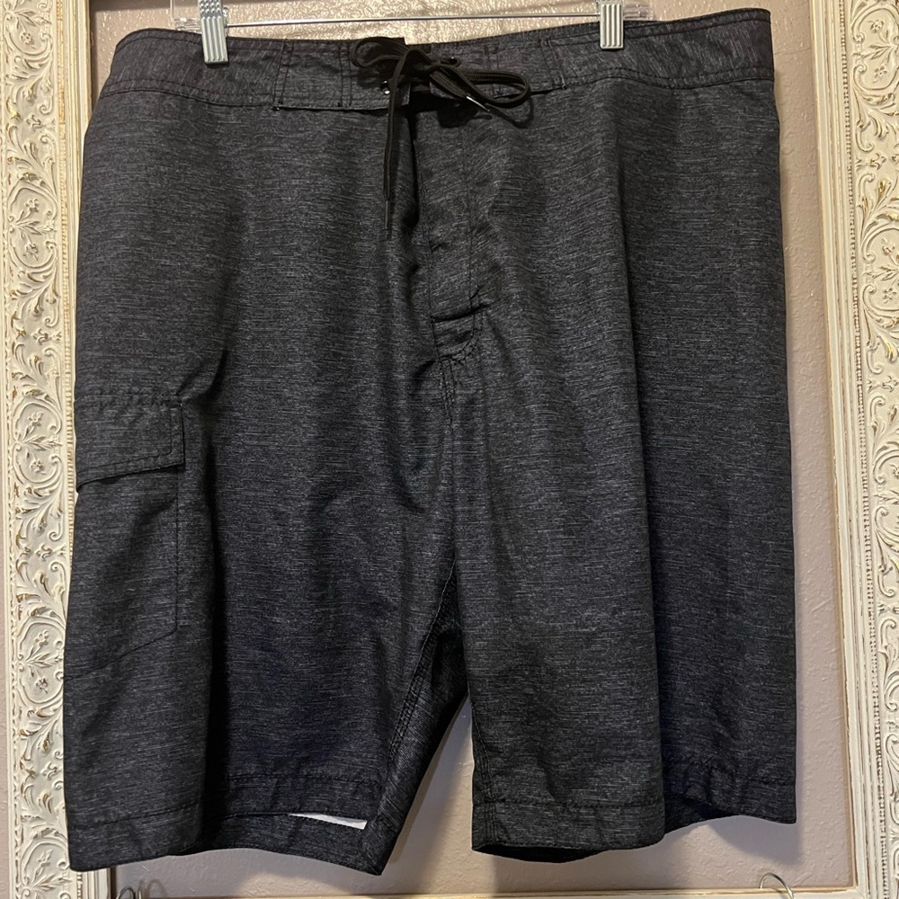 Old Navy Charcoal Gray Board Shorts - Size XL Tall